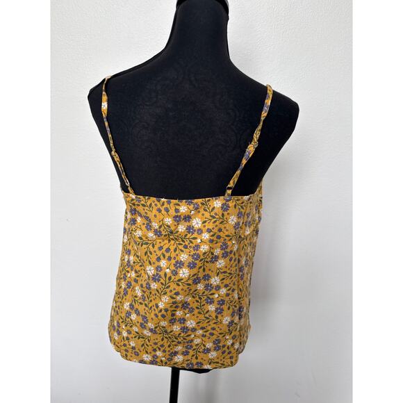 Modcloth Spruced Up Summer Floral Sleeveless Linen Tank Top Yellow Women S NWT - Picture 8 of 11